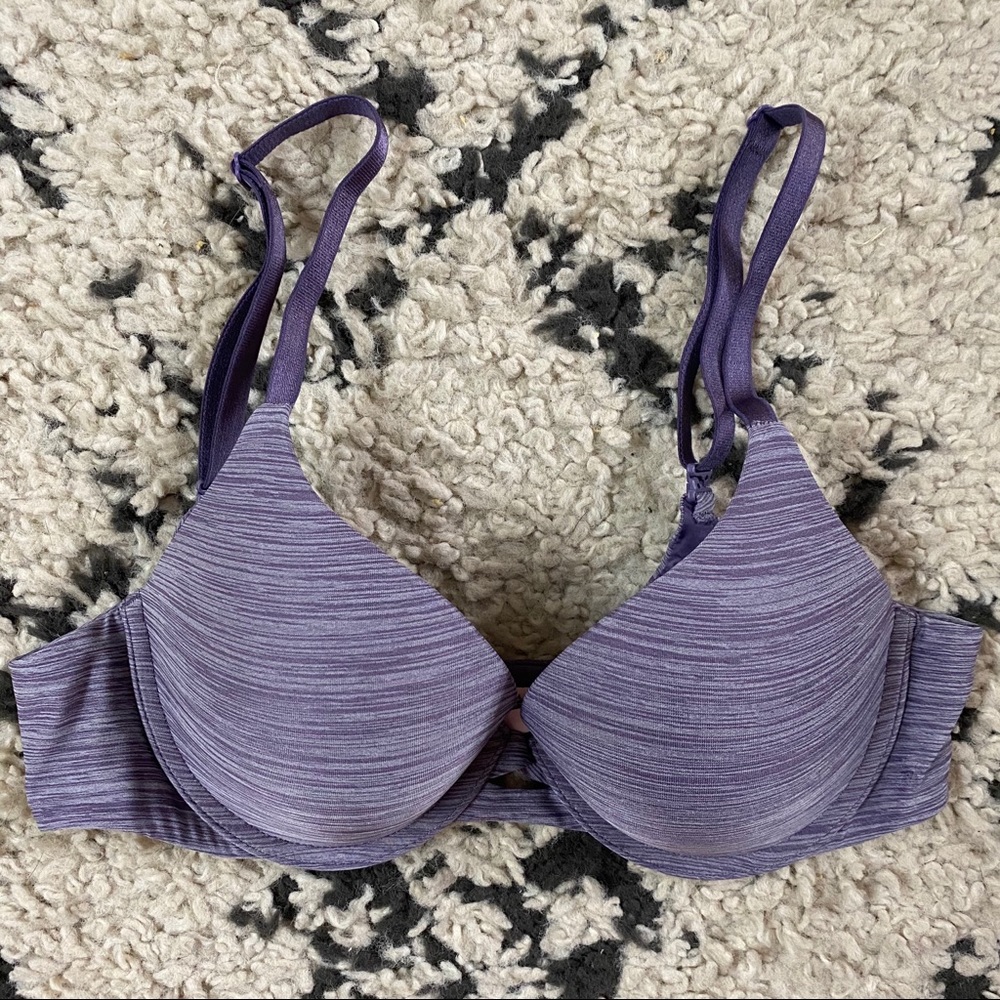 Victoria’s Secret Purple T-Shirt Perfect Shape Bra